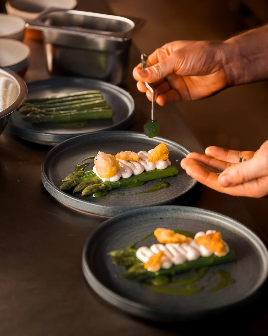 Sussex asparagus and seaweed beurre blanc